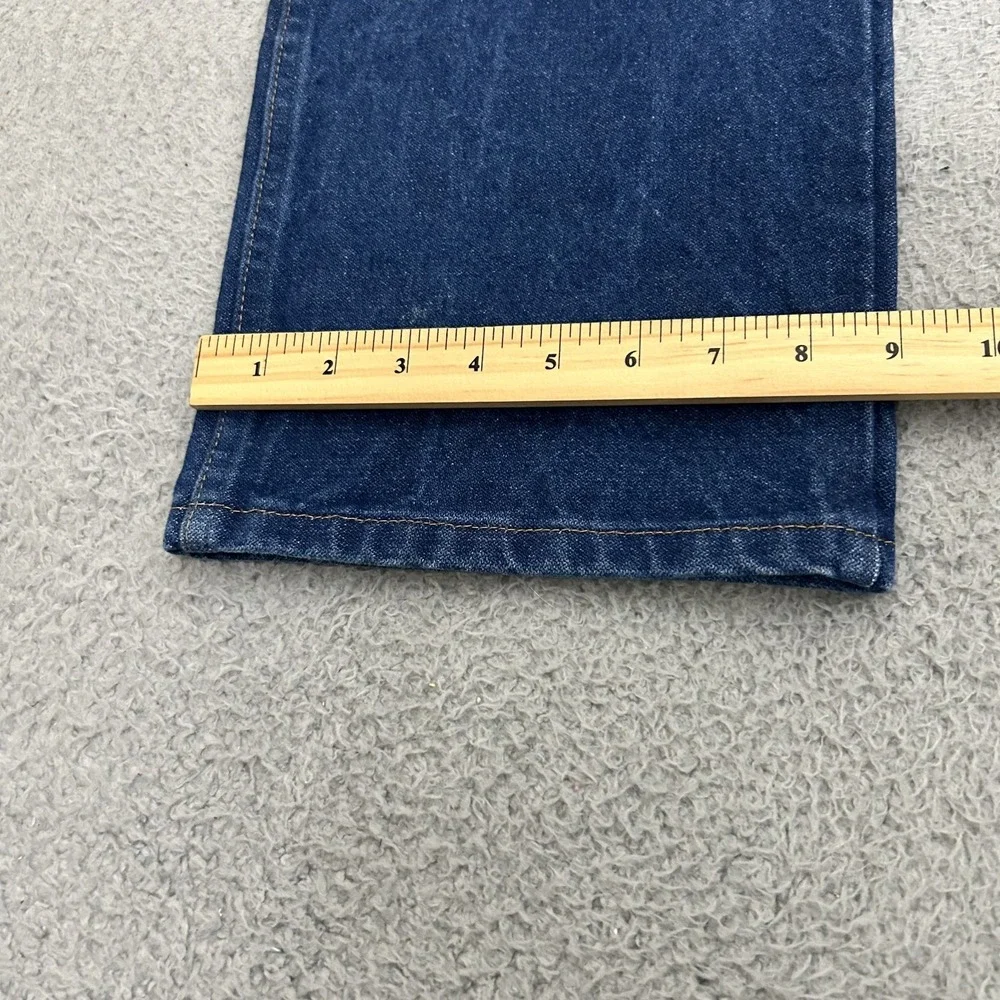Wrangler Jeans Mens 44x32 Blue Denim 13MWZ Cowboy Cut Straight Leg Western Rodeo